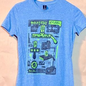 Rick and Morty limited edition graphic fitted tee, Lootcrate (Large) NWOT